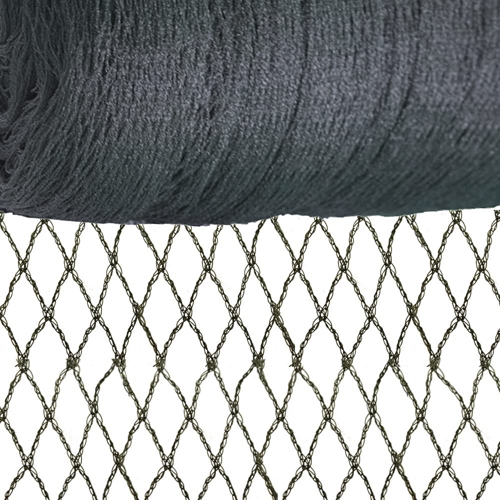 Meanchen Bird Netting 14x14 Ft, 1/2In Mesh Heavy 14x14ft-1/2in mesh, Black