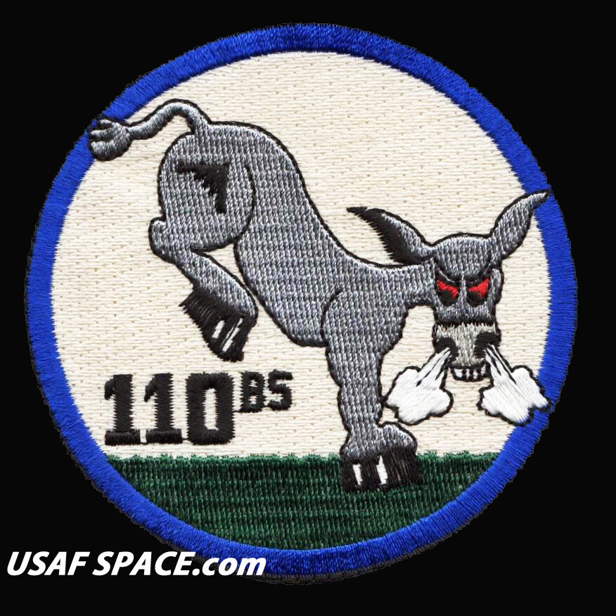USAF 110th BOMB SQ - B-2 SPIRIT STEALTH -Whiteman AFB - ORIGINAL VEL PATCH