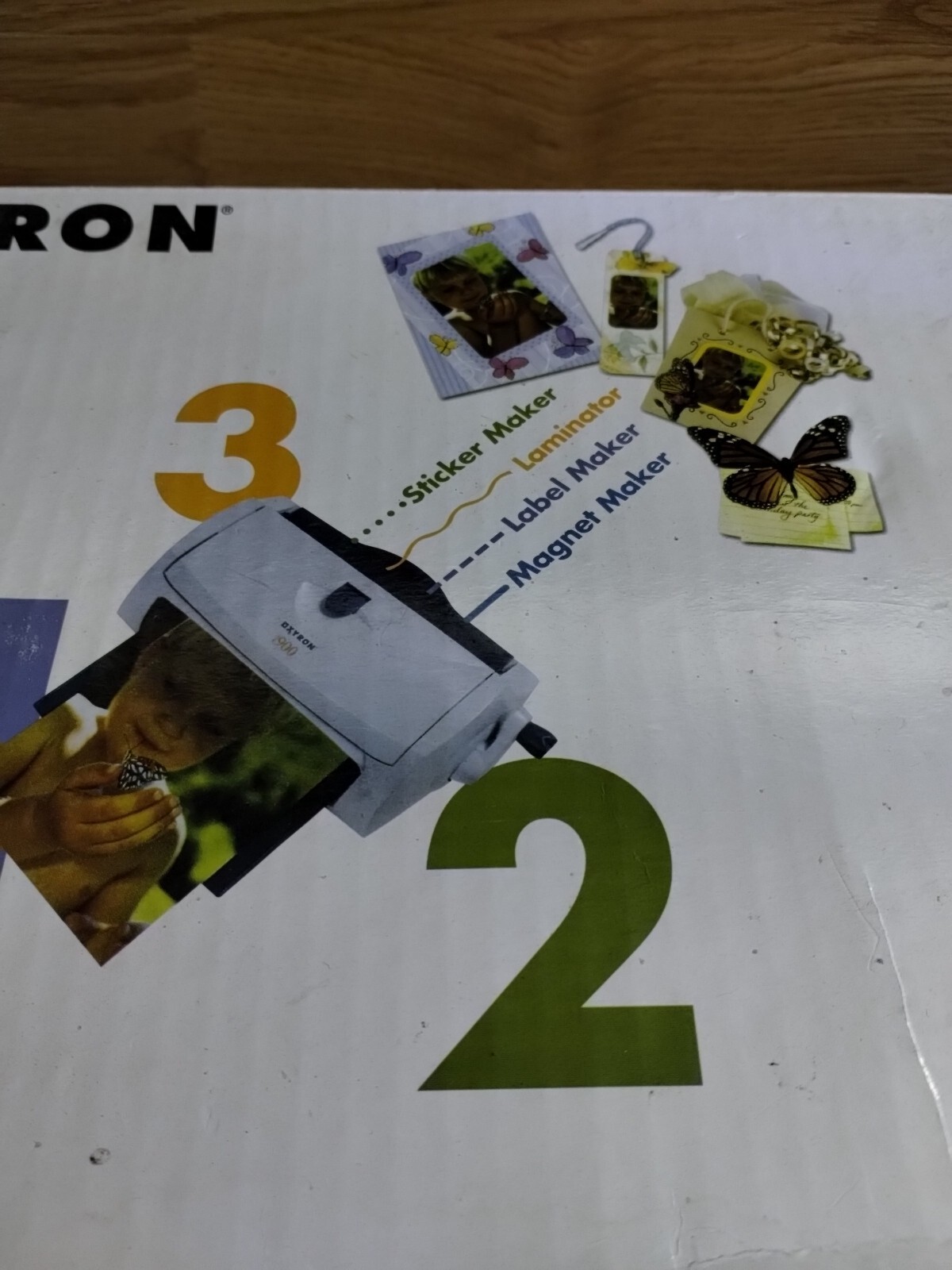 Xyron Model 900 Label, Sticker Maker, Laminator Machine New! Open Box