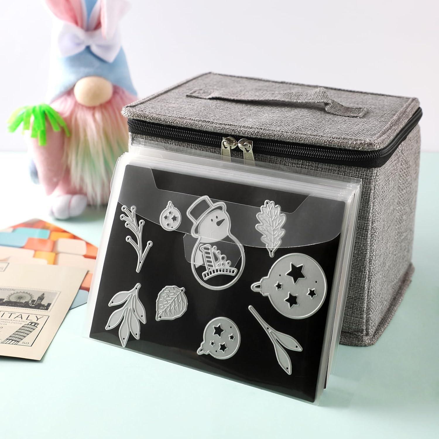 Die Cut Storage Box,Die Cut Storage Organizer,Fully-Padded inside with Sturdy Co