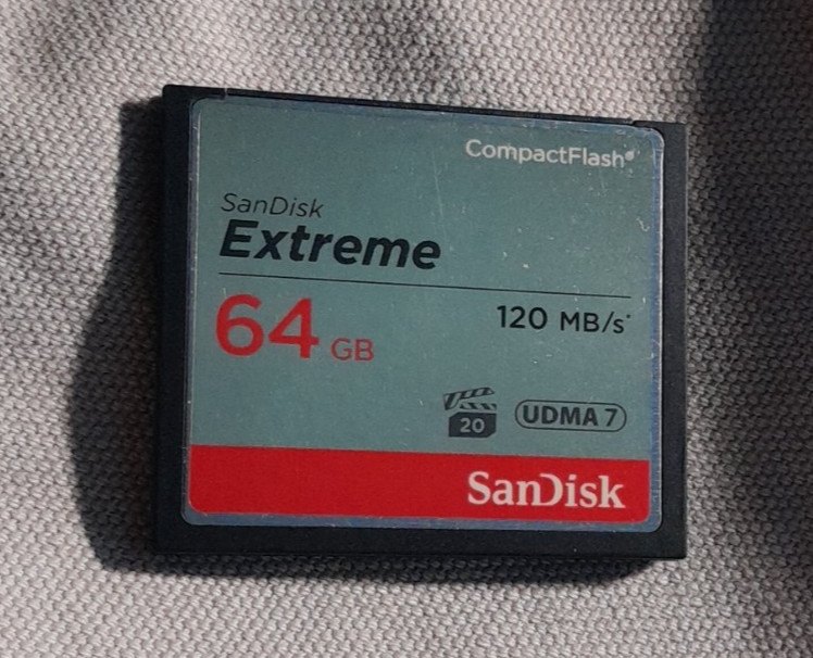 SanDisk CF Extreme 64GB 120MB/s CompactFlash Memory Card SDCFXS-64G 64 GB