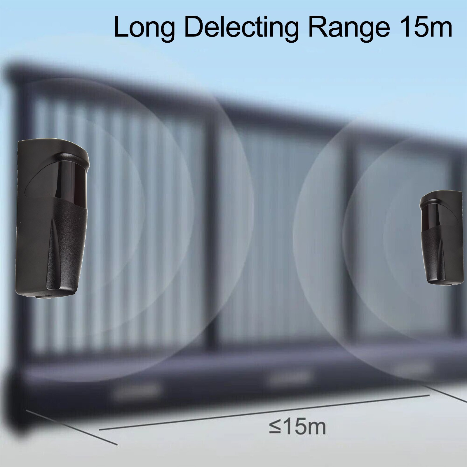 Sensor Garage Gate Door Receiver Range 15m With Receiver And Transmitter