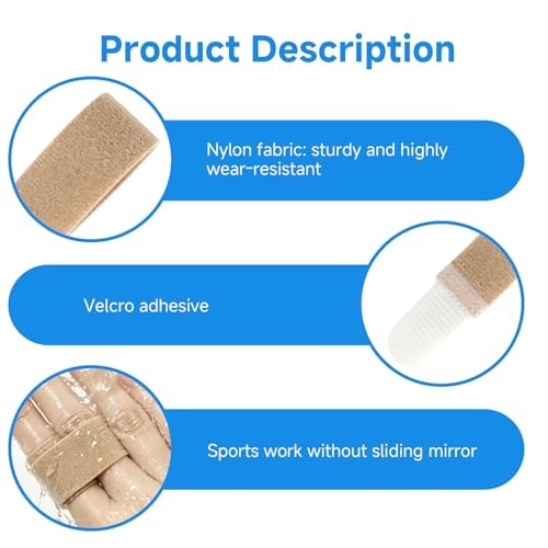 12 PCS Finger Buddy Wraps, Trigger Finger Splint & Loop Straps, Adjustable