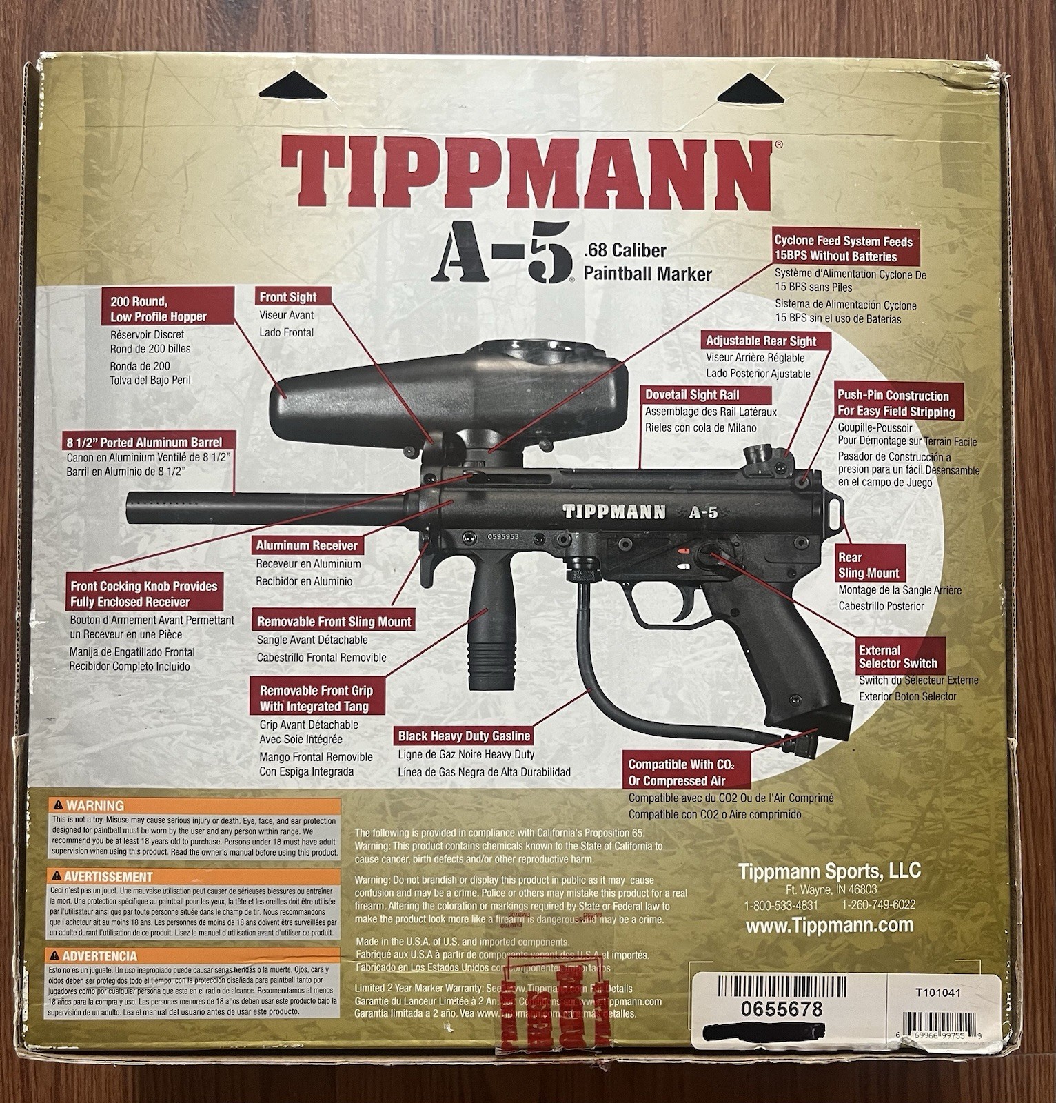Tippmann A-5 .68 Caliber Paintball Marker