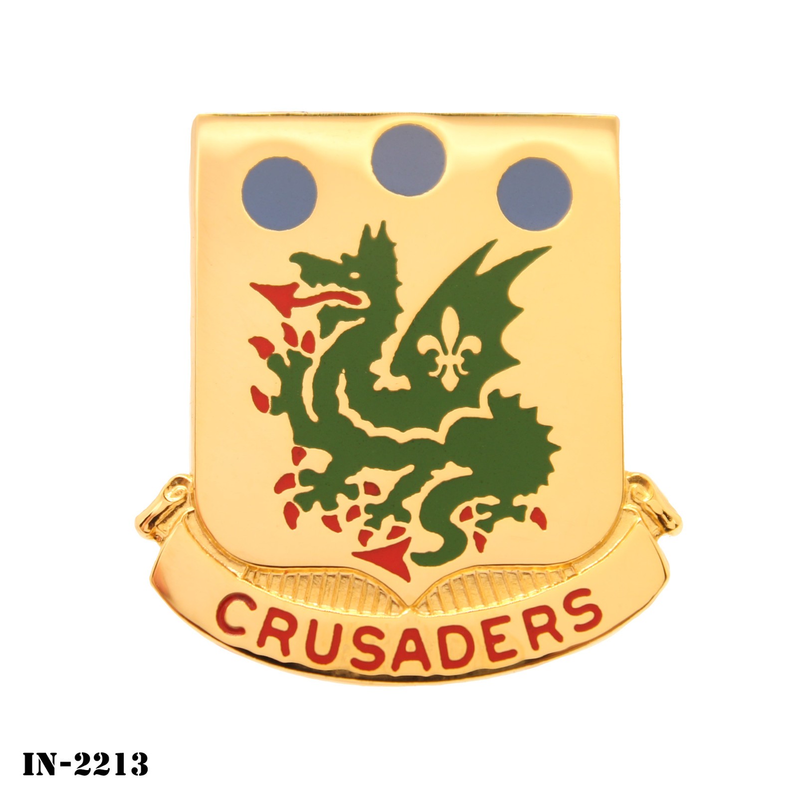 72nd Armored Regiment ~ Crusaders ~ US Army DUI Crest Pin ~ Vanguard ~ NEW