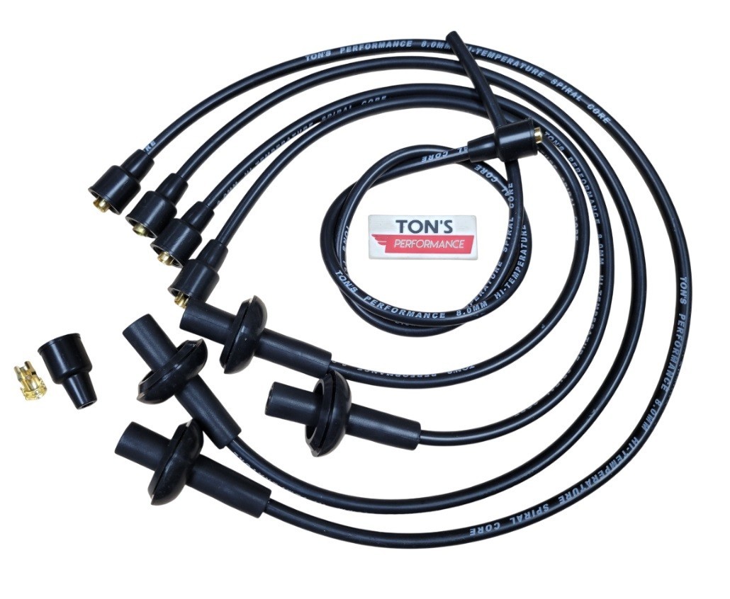 Ton's 8mm Silicone Spark Plug Ignition Wire Kit for Aircooled VW Bug Spiral Core
