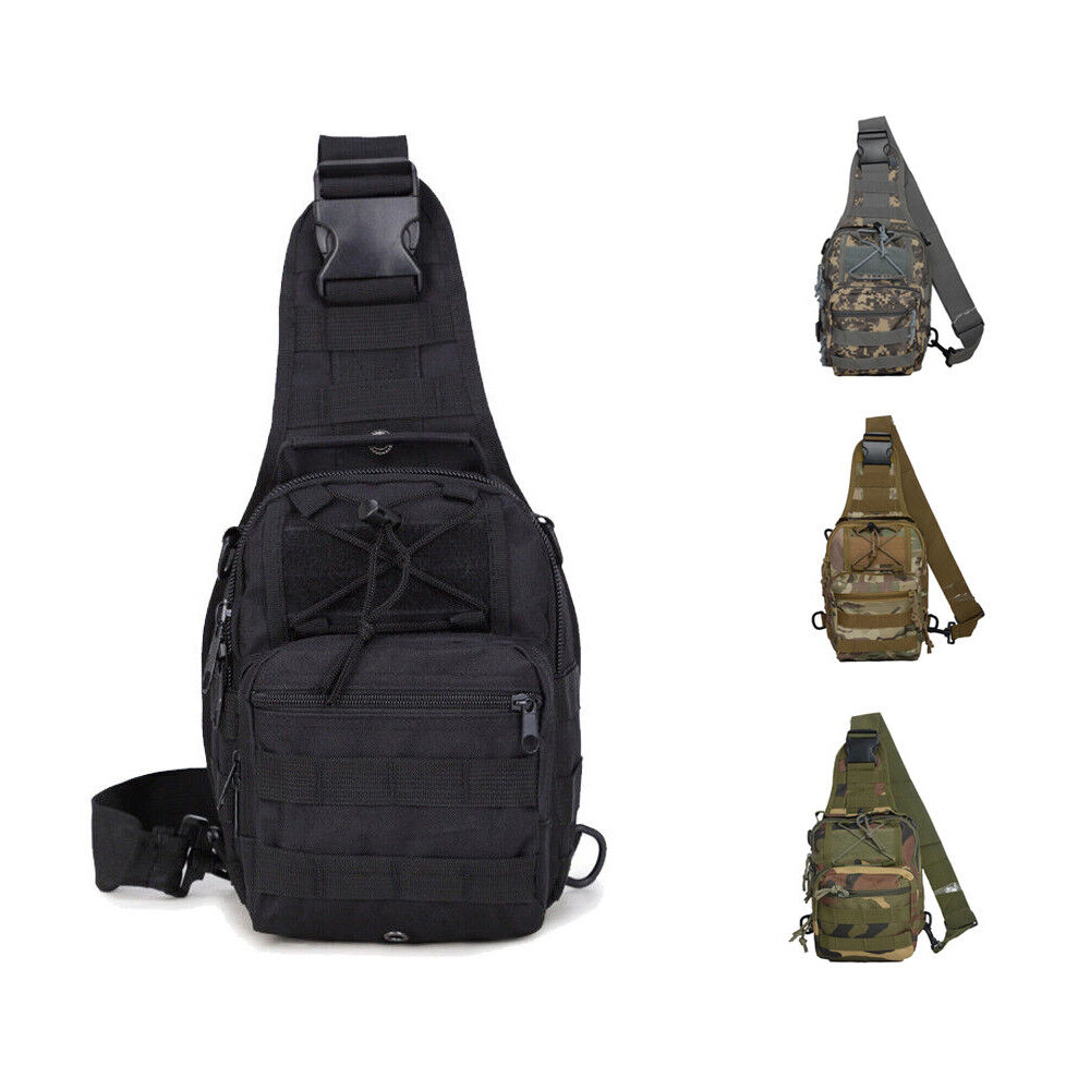 Men Tactical Sling Bag Military Shoulder/Chest Bag for Travel Hiking Camping