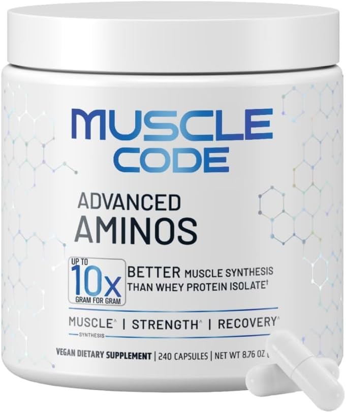 NAUTILUS Muscle Code Essential Amino Acid Capsules – Muscle Synthesis & Repair &