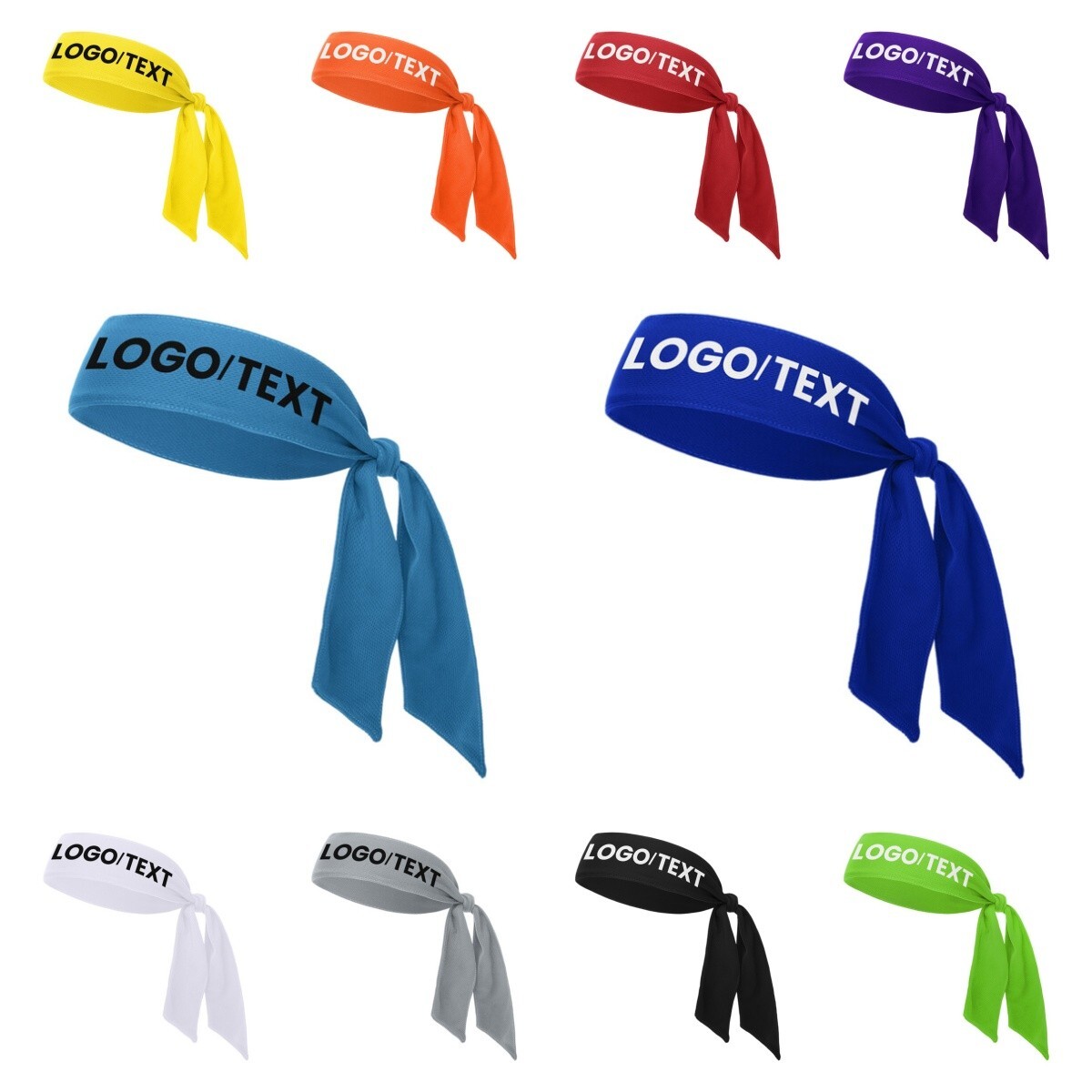 Custom Head Tie PRINTED Personalized Ninja Bandana Wrap Sweatband Headband