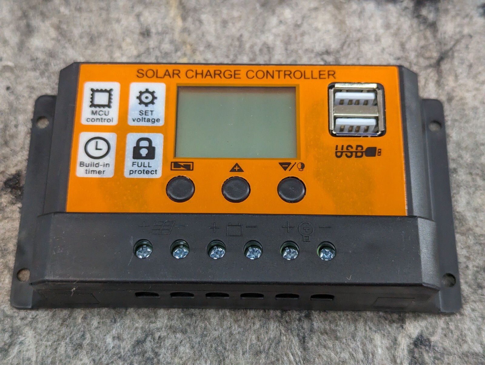 🔥New🔥 3-Stage PWM Controller 12V/24V (20A) Smart Controller Solar (1E)