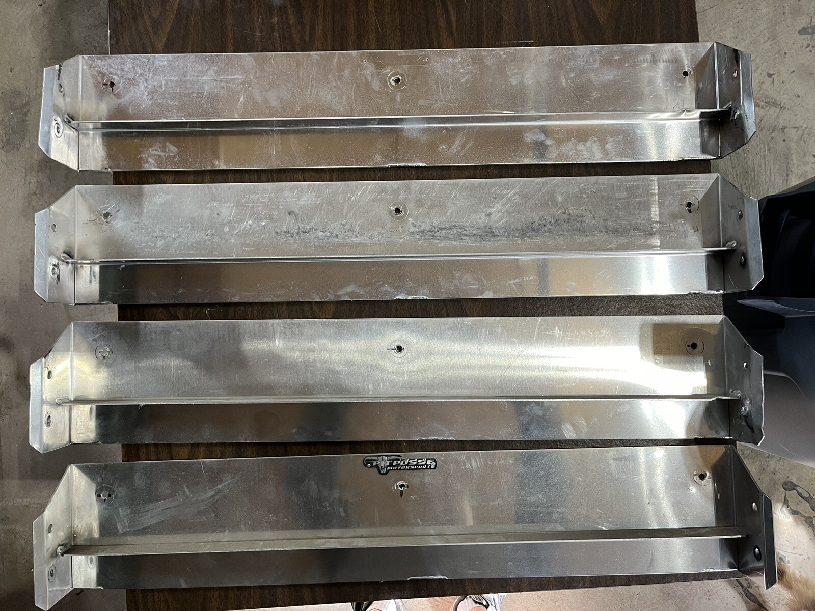 4x Pit Posse Motorsports - Aluminum Wall Mounts for Shelving, Tools, Accessories