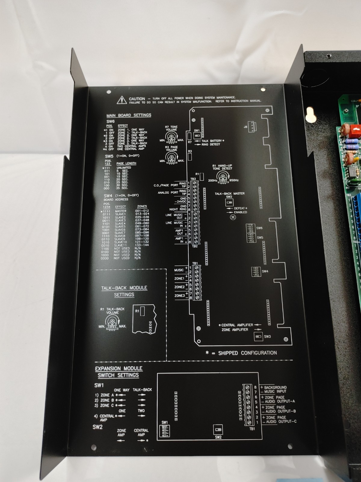 Wheelock MZC-144 Programmable Modular Zone Control System