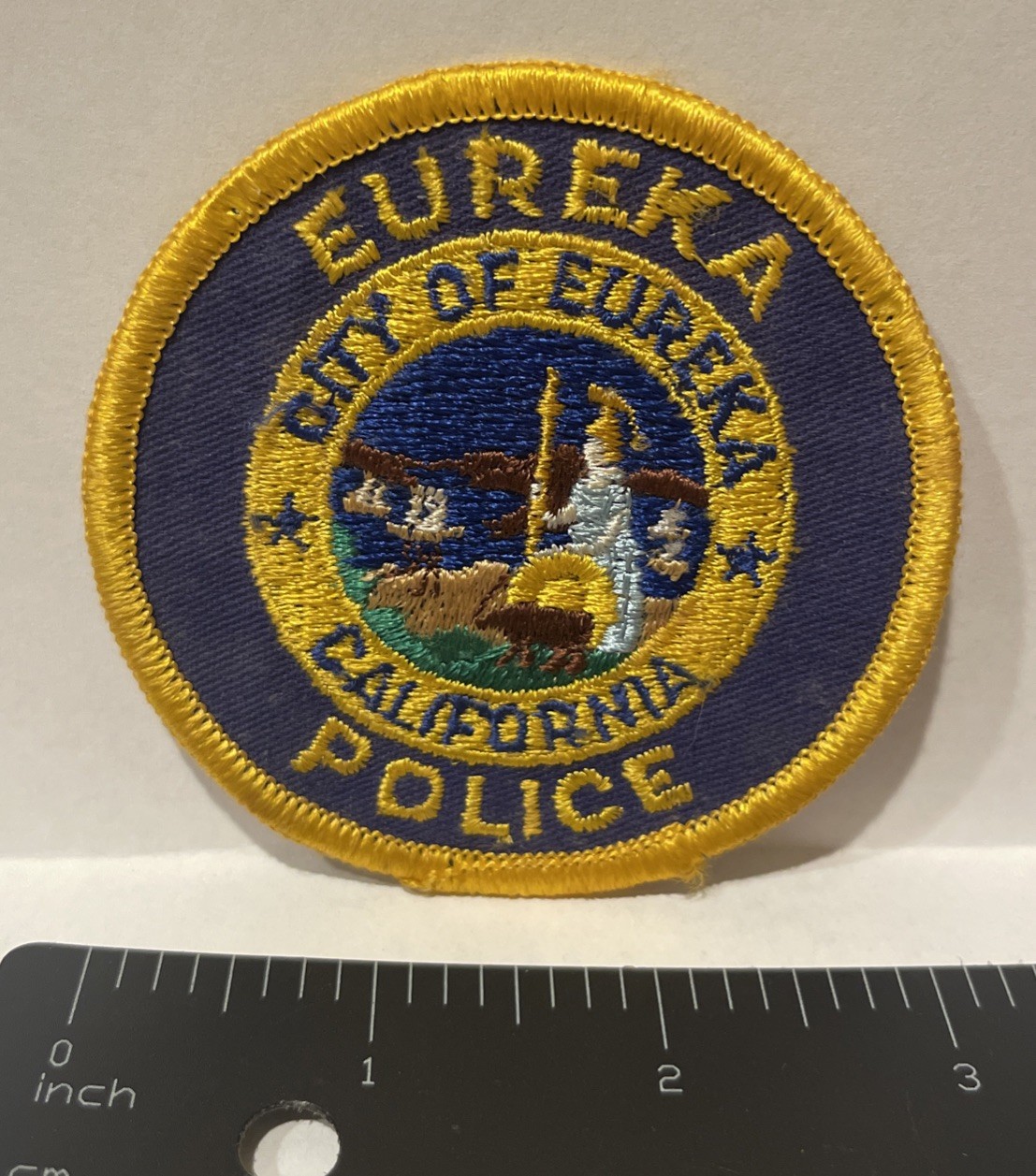 RARE NEW Eureka Police Fabric Patch 3” Diameter