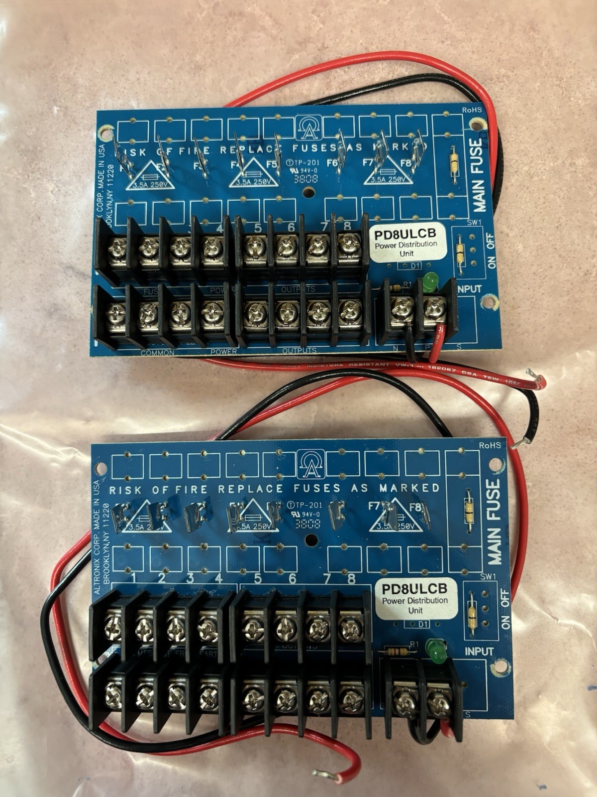 Altronix PD8UL CB - (2) Used Very Good Condition - Look!