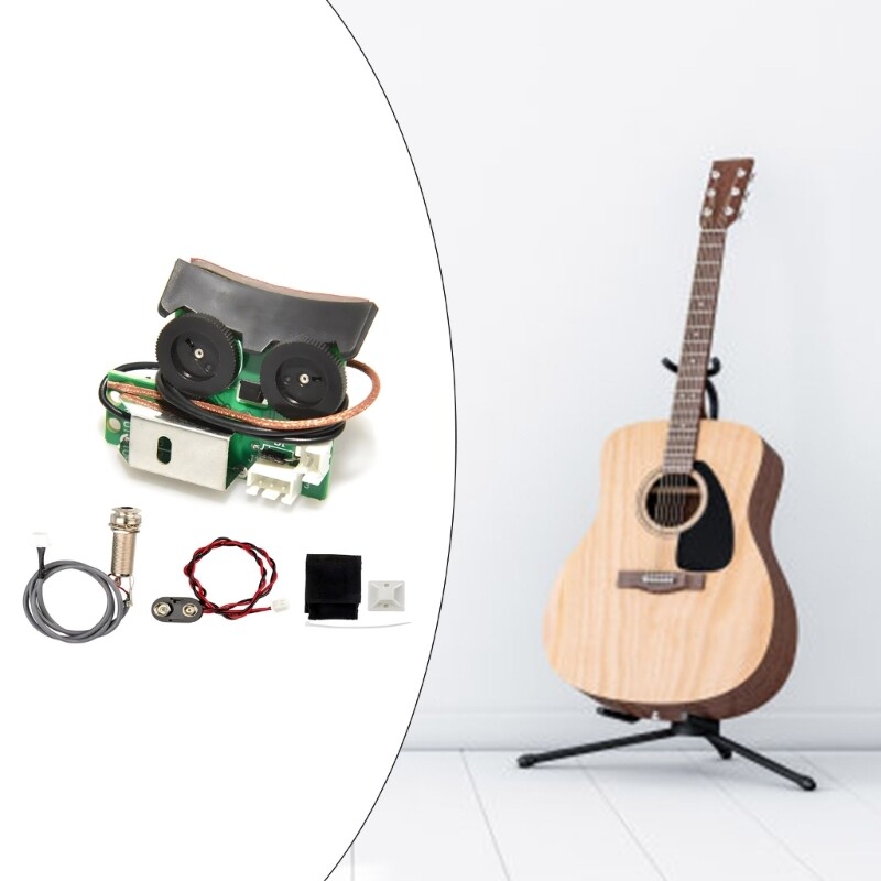 VT1 Acoustic Guitar Pickup System With Mic Board Tail Pickup Enduring