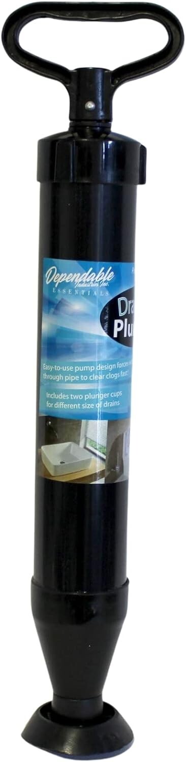 High Pressure Powerful Pump Multi-Drain Plunger Bathroom Kitchen Toilet Shower
