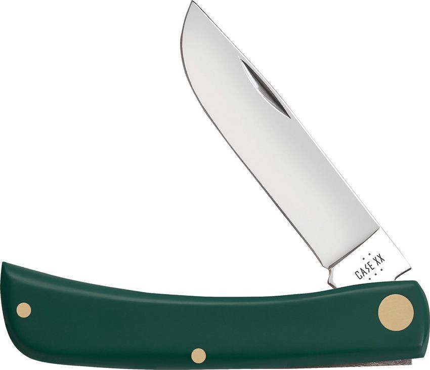 CASE XX KNIFE- SOD BUSTER Jr. GREEN HANDLES #64536 - S/STEEL BLADE - 3 5/8" NIB