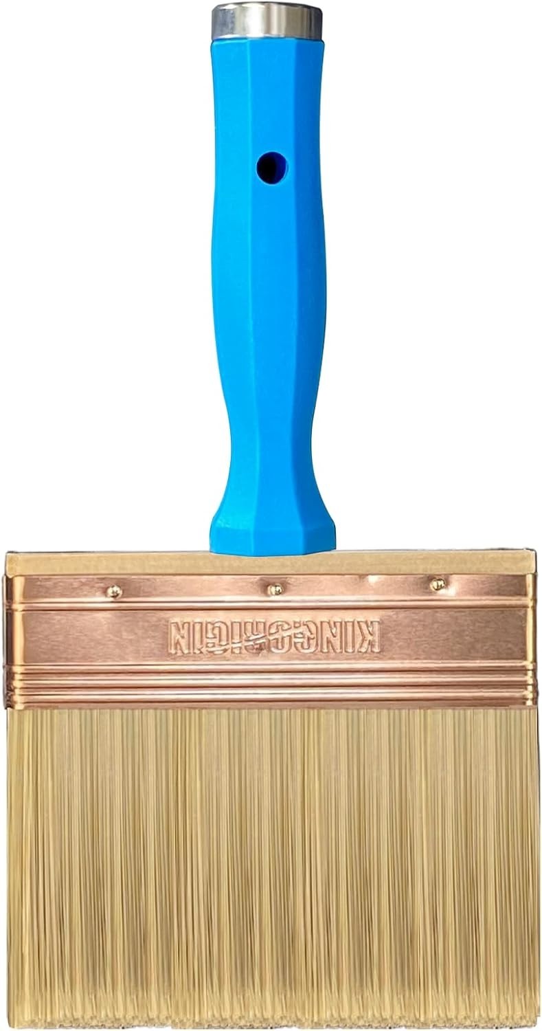 Durable 5-Inch Deck Stain Brush & Extension Handle Combo - 3 Brushes Per Set