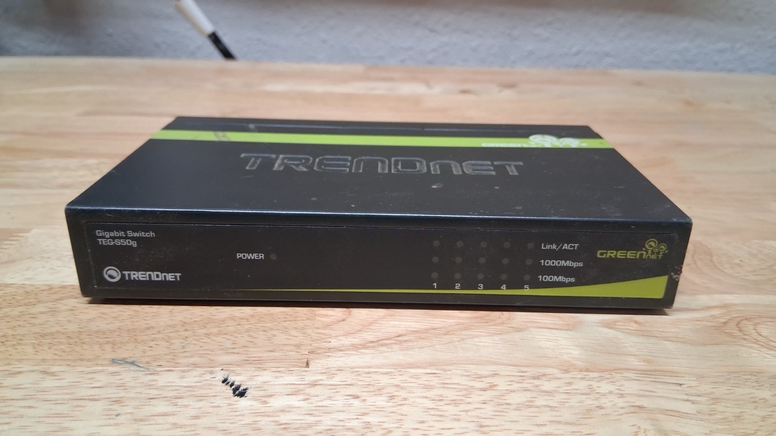 TRENDnet TEG-S50g 5-Port Gigabit GREENnet Switch (V1.0R) - NO POWER ADAPTER
