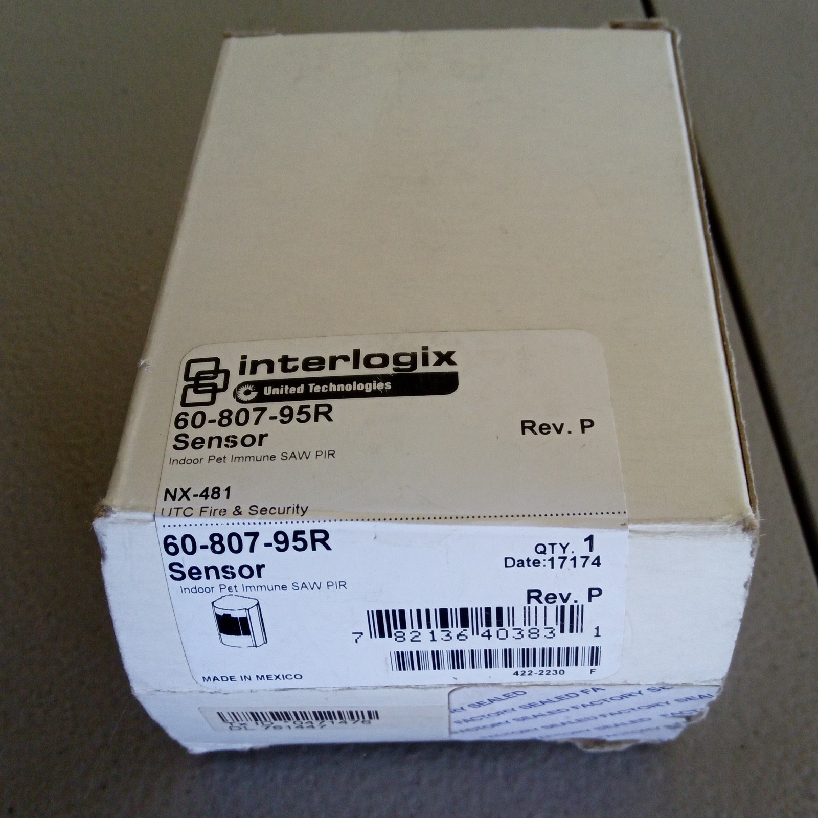 Interlogix 60-807-95R Sensor Module, MPN 60-807-95R