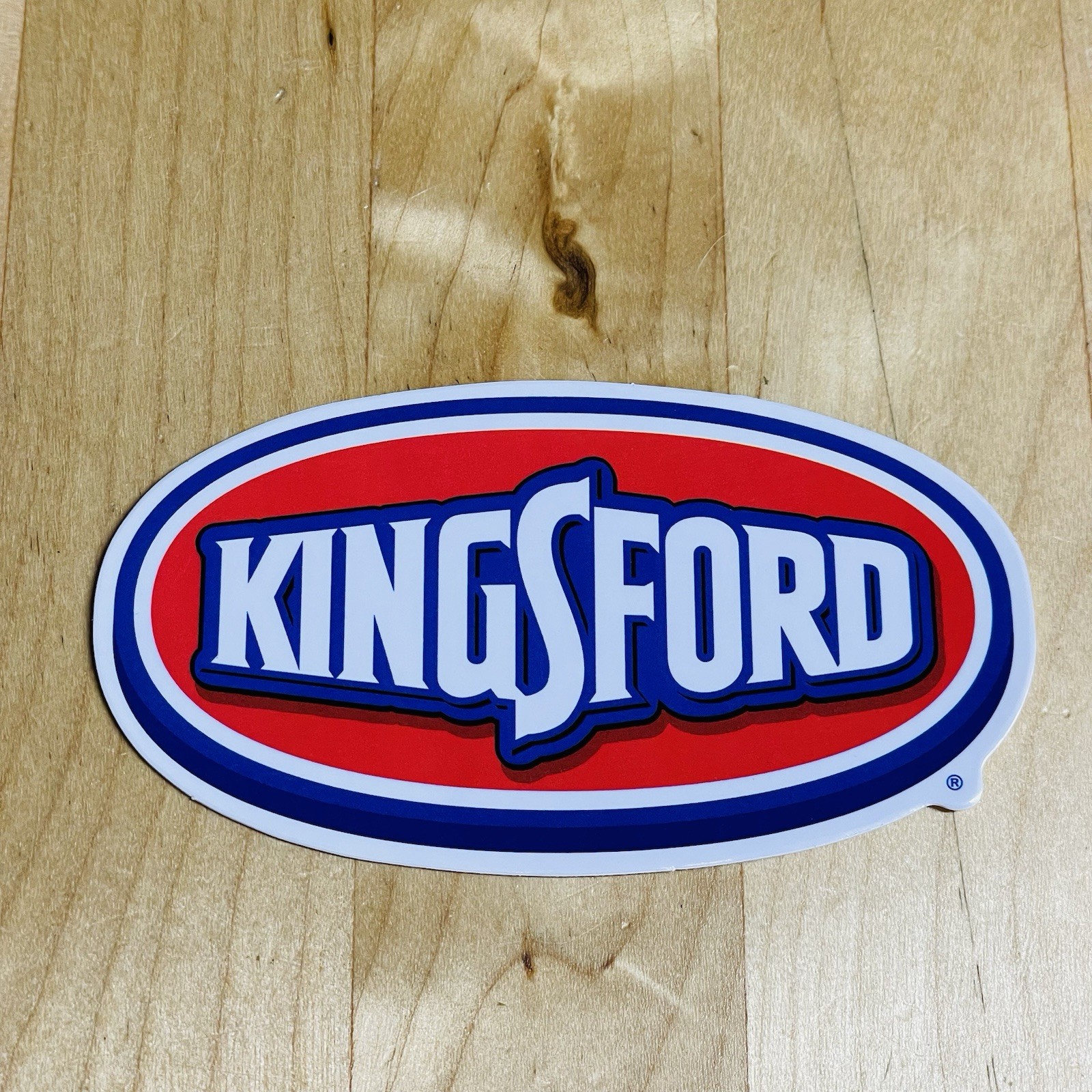 Kingsford Charcoal Grilling Barbecue 3" Glossy Grill Red Logo Sticker Decal