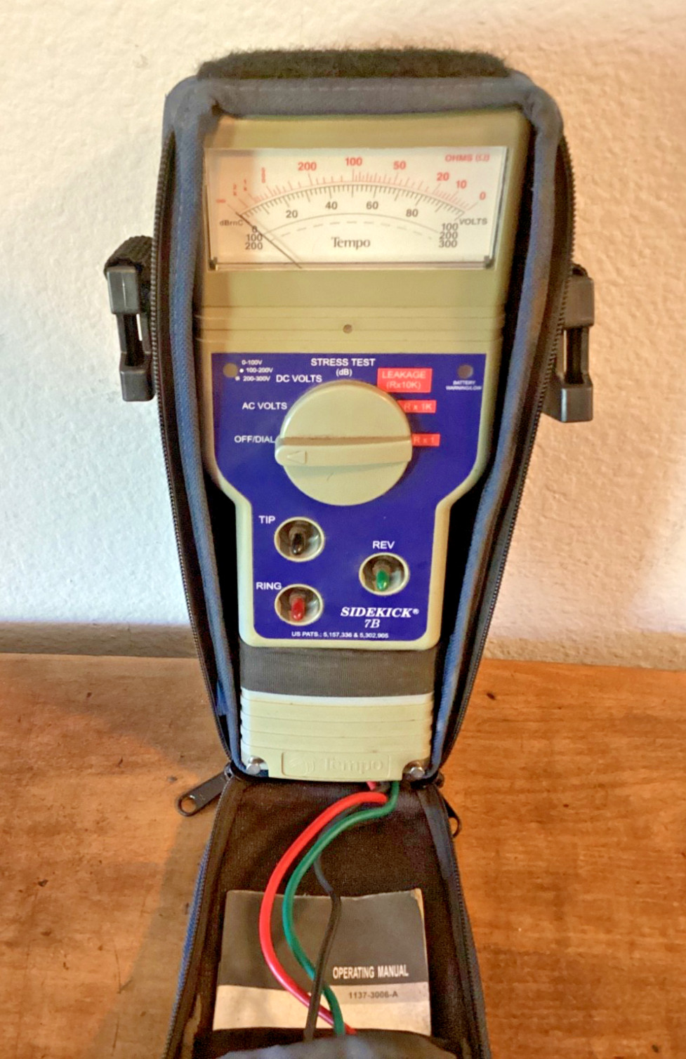 Tempo Sidekick 7B Cable Tester T&N Transmission Test Kit 1137-3006-A
