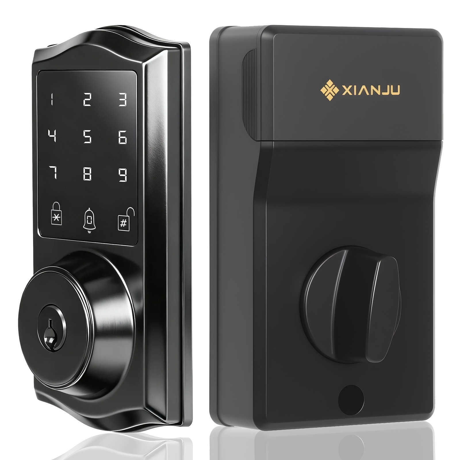 Smart Deadbolt Lock,Voice Prompt, Touchscreen Keyless Door Lock,App control