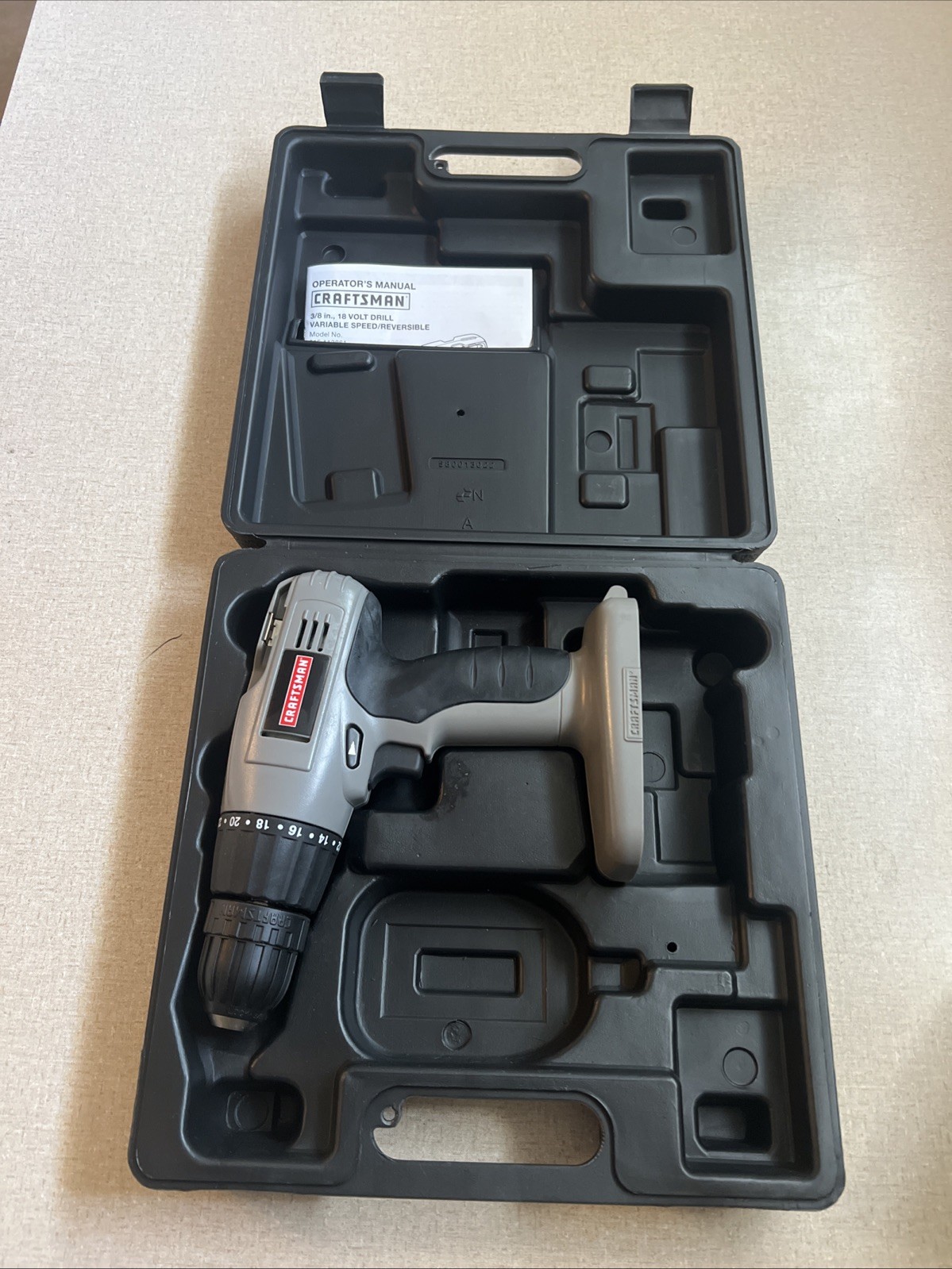 Brand New Craftsman 18 Volt Drill with Level, Case And Manual Only