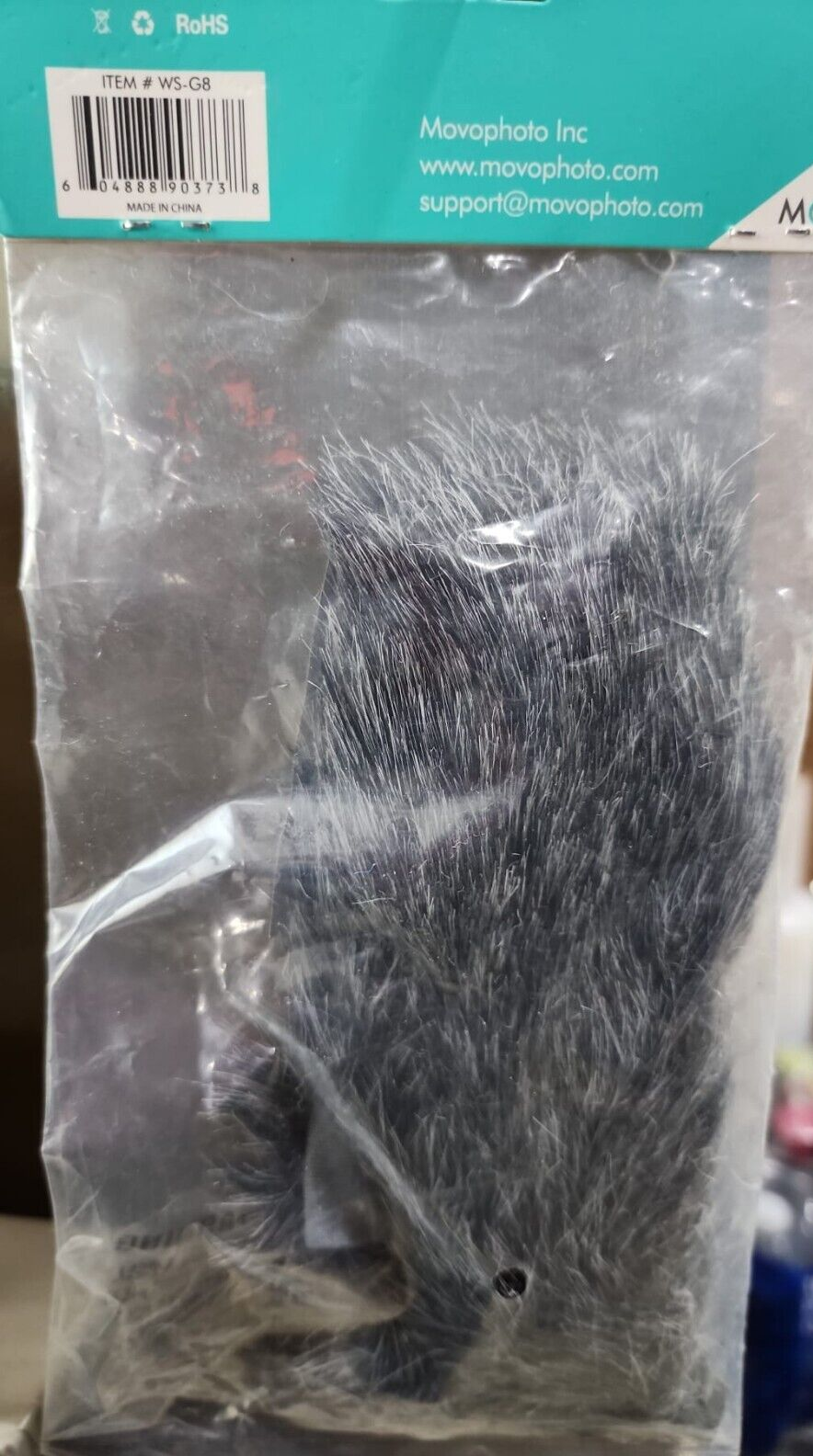 WS-G8 GRAY FUR WINDSCREEN FOR VIDEOMIC PRO MOVO