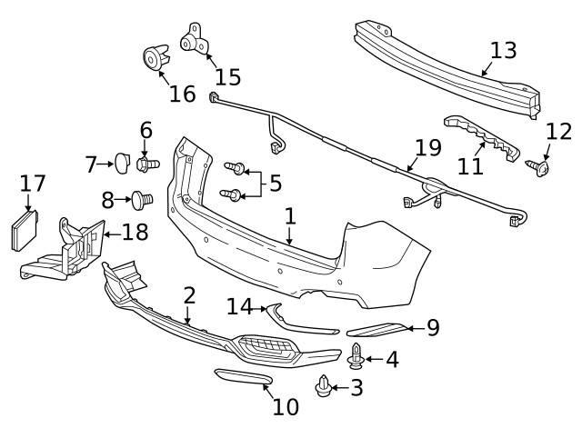 Genuine Acura Blind Spot Detection System Warning Sensor Bracket 36937-TX4-A01