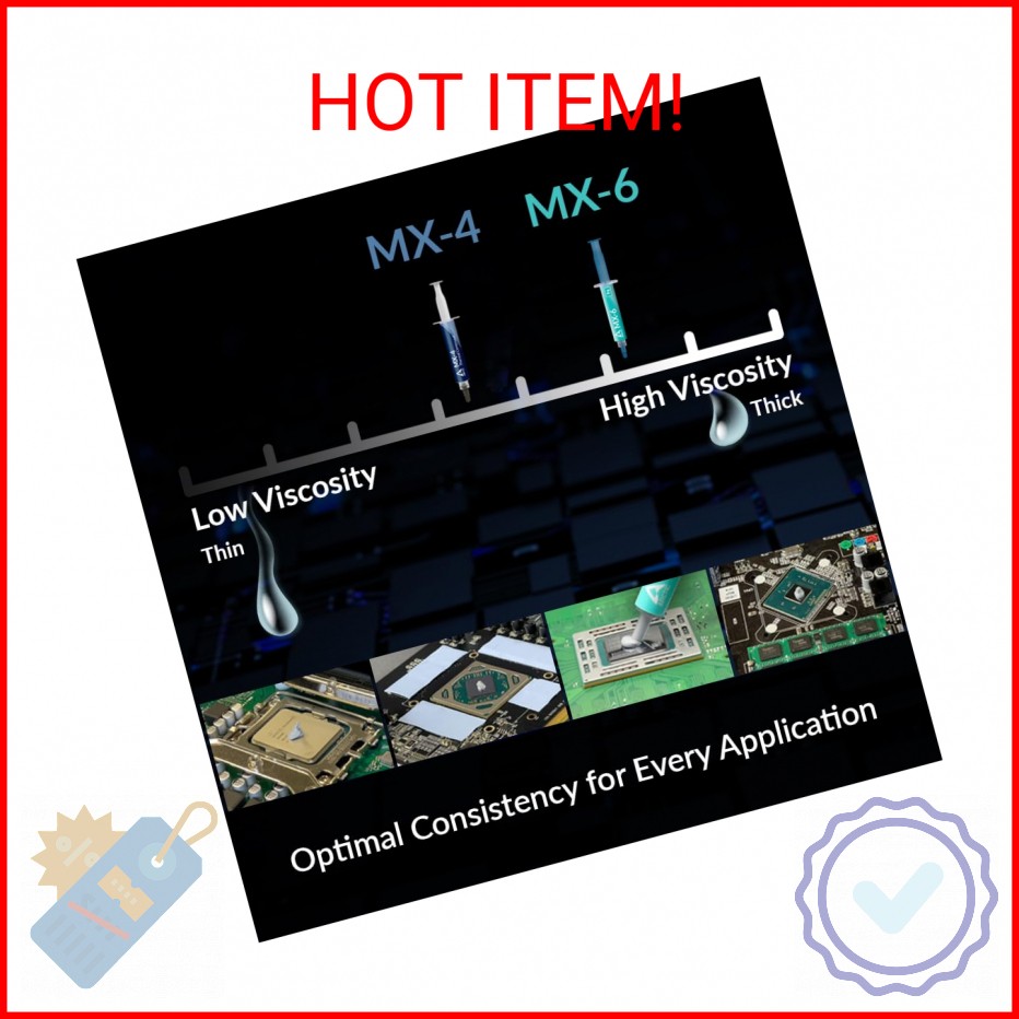 ARCTIC MX-6 (8 g) - Ultimate Performance Thermal Paste for CPU, Consoles, Graphi