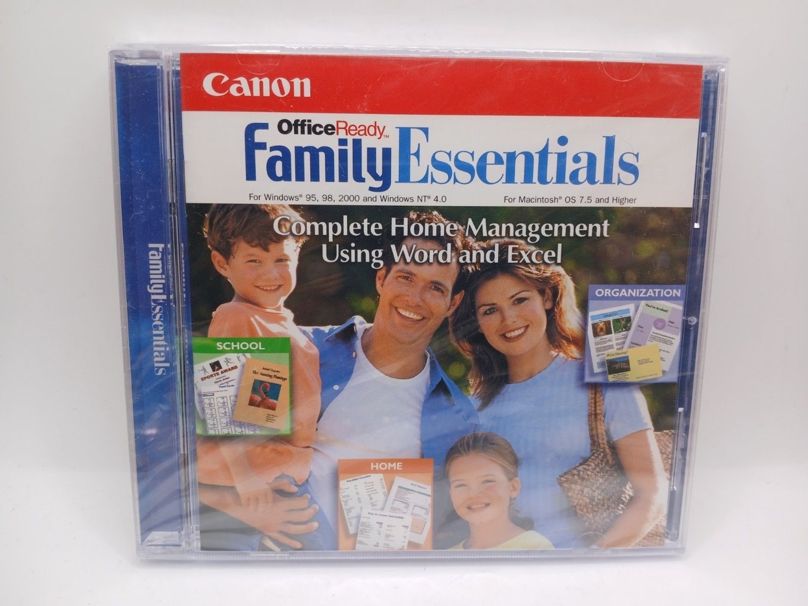 Canon Office Ready Family Essentials Windows 95, 98, NT 4.0 CD-ROM 2000 Mac 7.5+