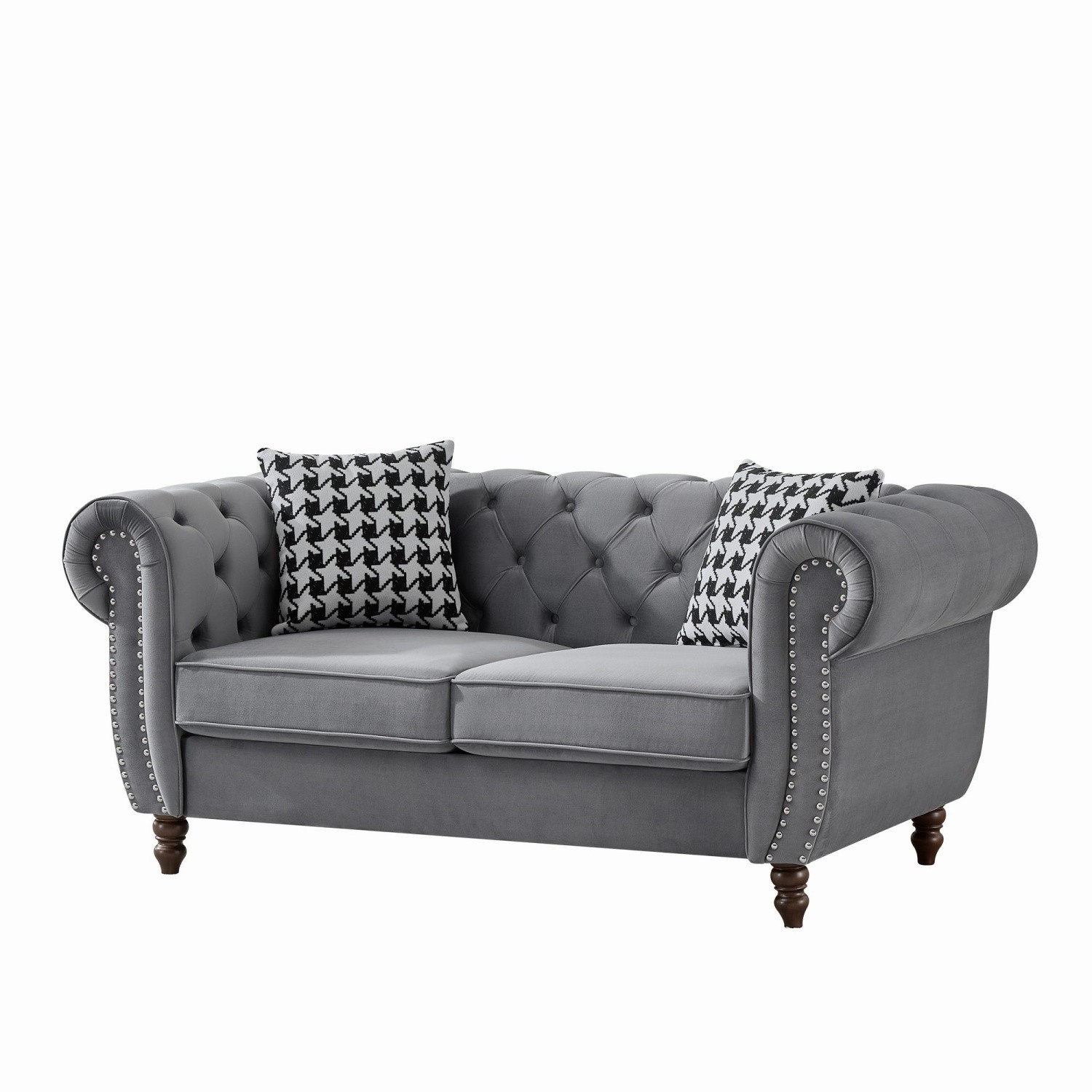 67'' Loveseat Sofa 2-Seater Velvet Upholstered Sofa Couch Living Room Sofa