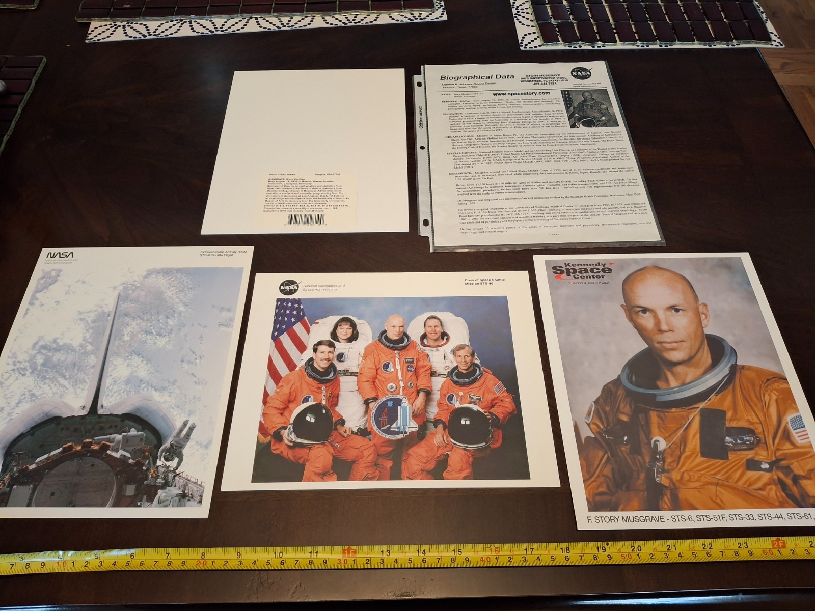 LOT F. STORY MUSGRAVE  NASA ASTRONAUT  GENUINE AUTHENTIC OFFICIAL PROMO PHOTOS
