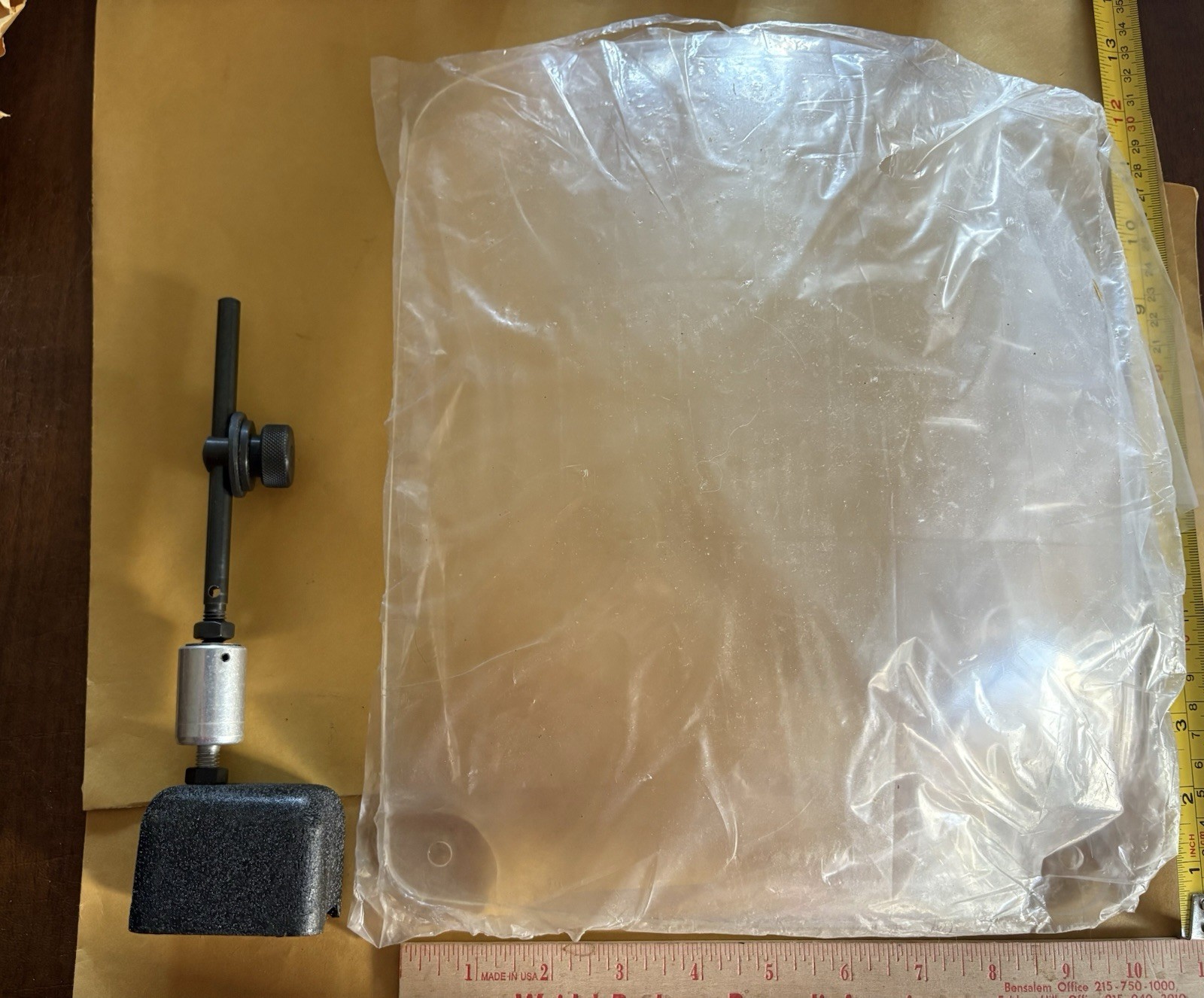 Vintage FLEXBAR EYEGUARD,13091 Magnetic Base 10” X 12”Concave Shield Chip/splash