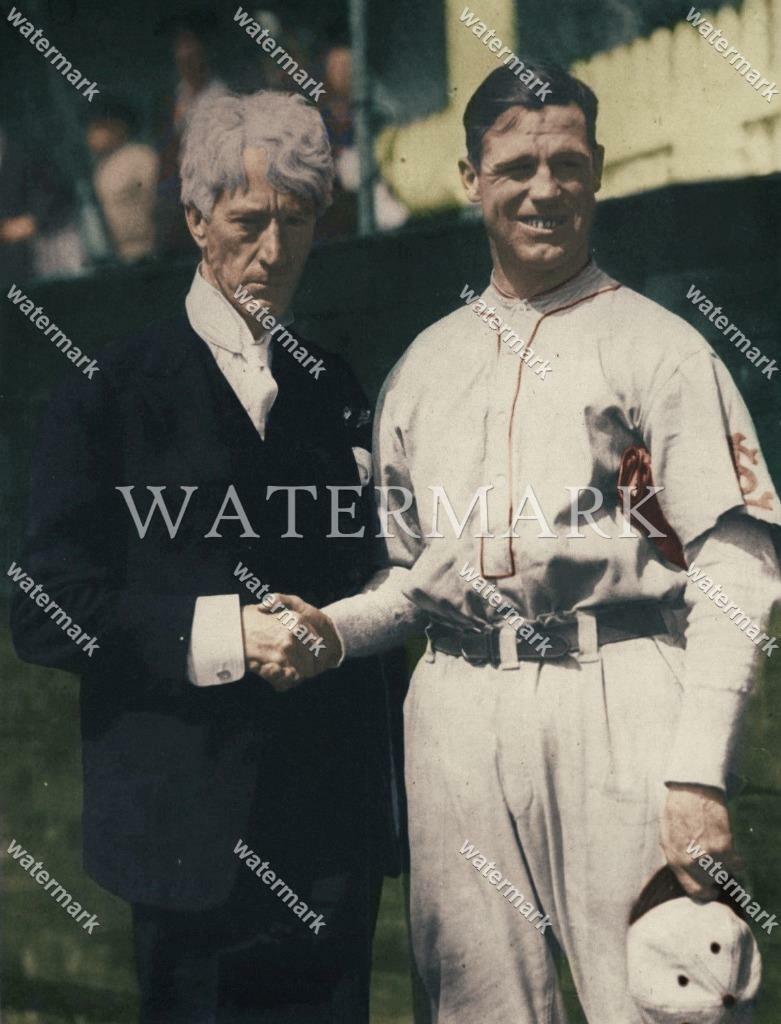 EF612 Judge Kenesaw Landis - George Sisler St 8x10 11x14 16x20 Colorized Photo
