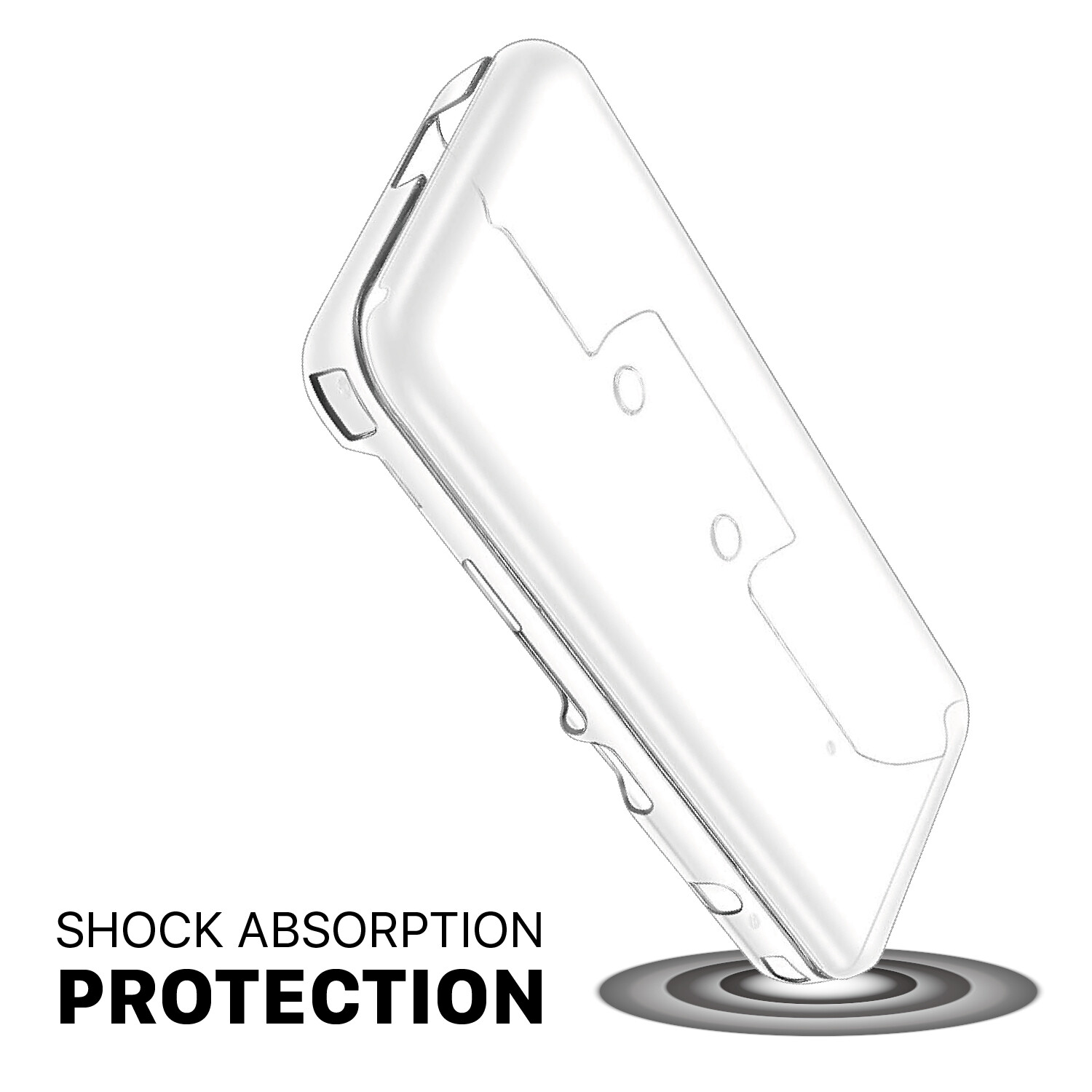 New Nintendo 2DS XL LL Case - Transparent Hard Shell Protective Clear Case Cover