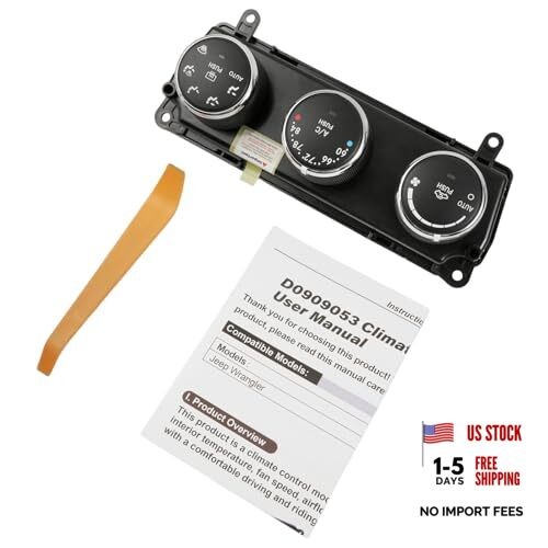55111170AI Climate Control Module Panel Fit for Jeep Wrangler 2011-2013 HVAC