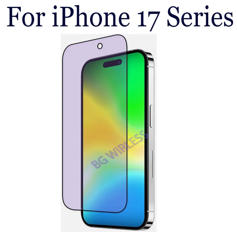For iPhone 17 E/17 Pro Max/17Air Anti Blue Light Tempered Glass Screen Protector