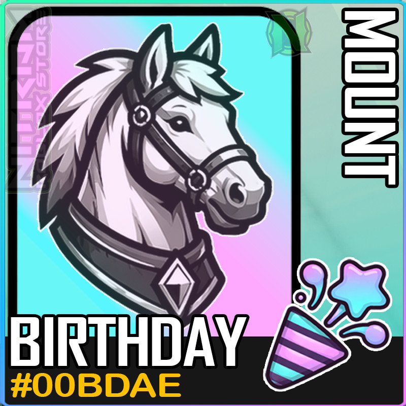 World Zero WZ - COSMETICS - #00BDAE (BIRTHDAY) - MOUNTS