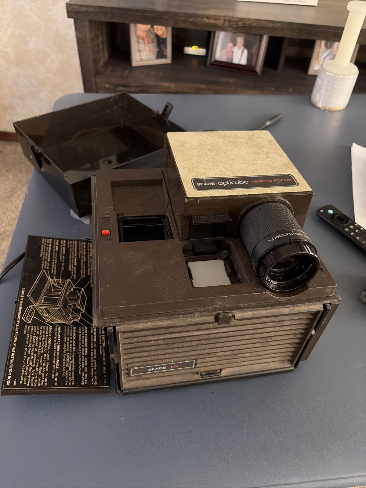 Sears 801 OptiCube Projector 3.5 Projection Lens Bell & Howell FREE SHIPPING
