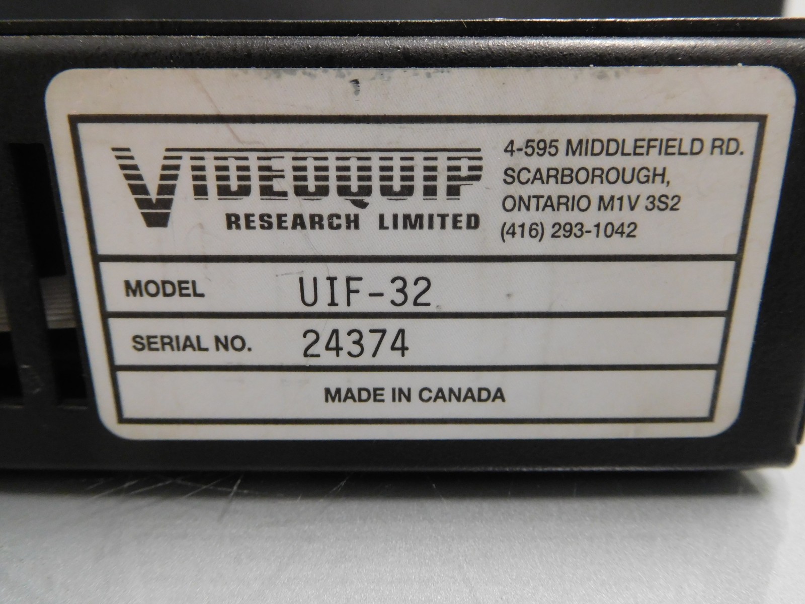 Videoquip UIF-32 EIF-32 Universal Embedded Interface System