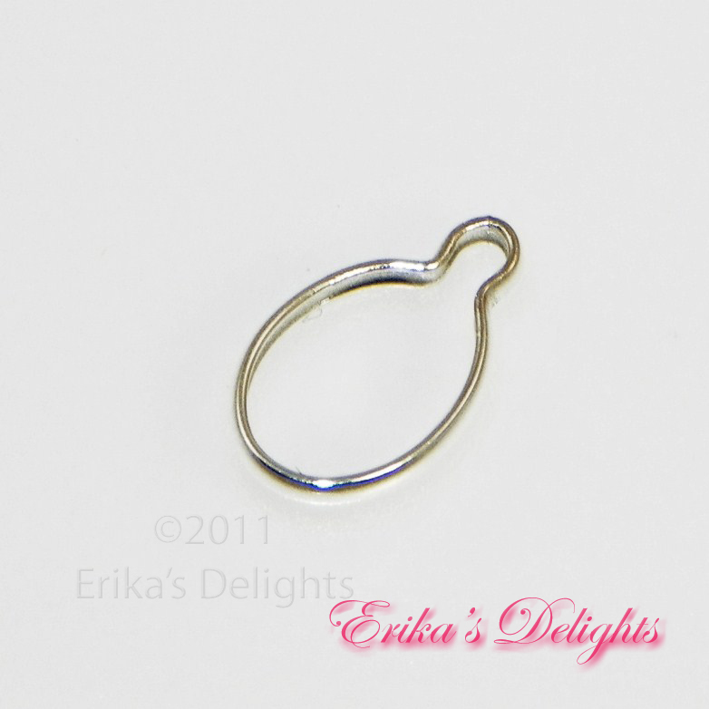 ( 5x3 - 14x10 )  OVAL 1 Ring Wrap Tite Sterling Silver Setting