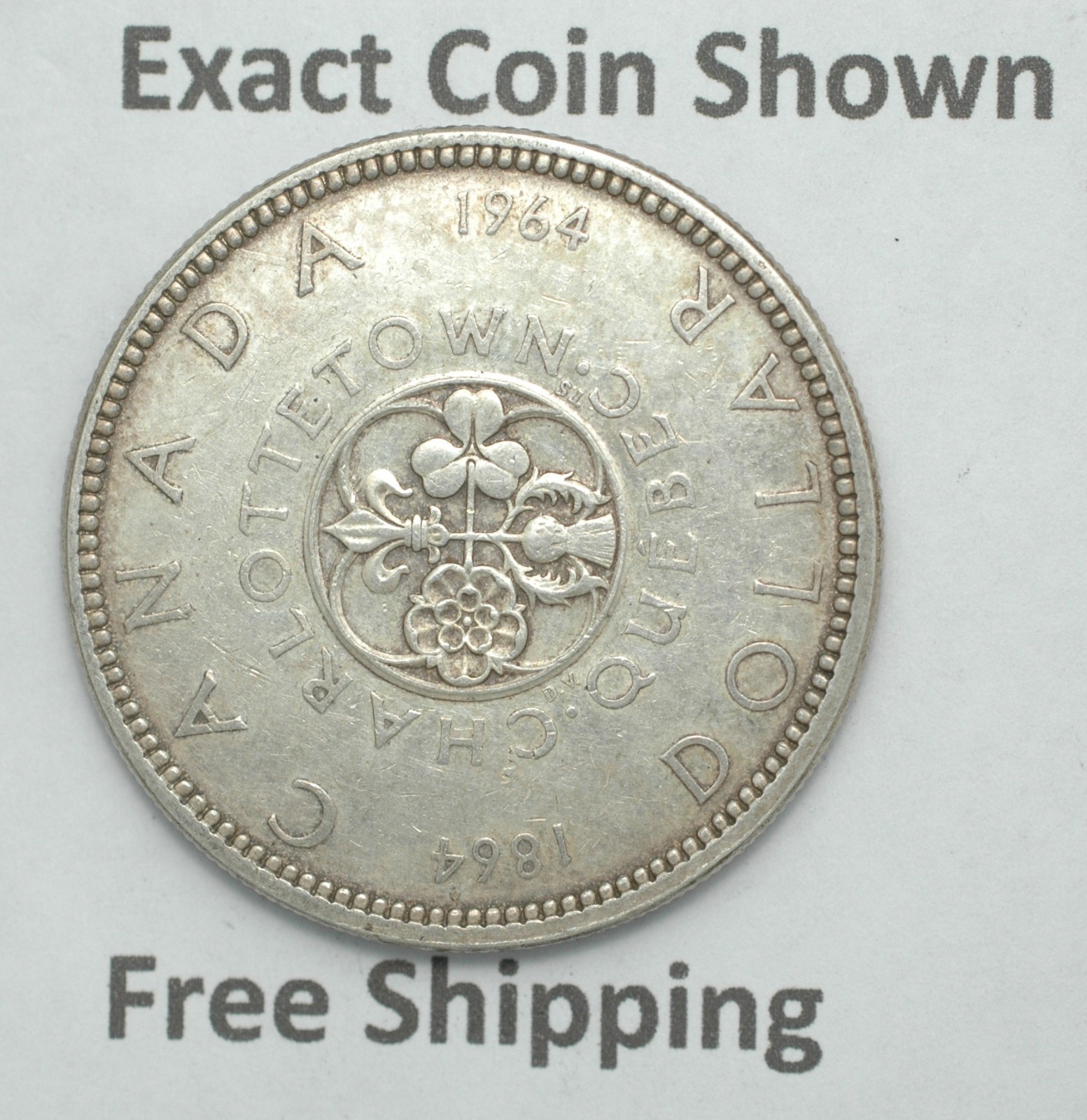 1964 Canada Silver Dollar 80% Silver Free Shipping