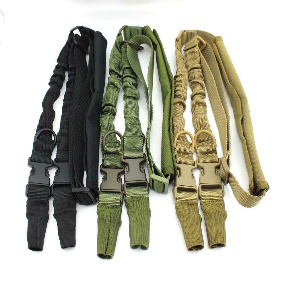 Tactical Heavy Duty 2 Point Bungee Rifle Gun Sling with Buckle Sling Hunting