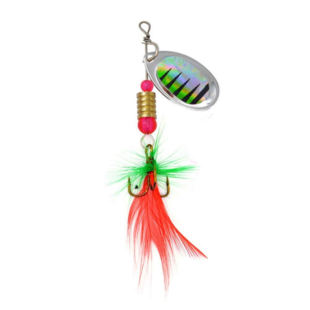 Bass Fishing Lure Metal Spinner Bait 3 5g Hard Bait with Realistic Movement