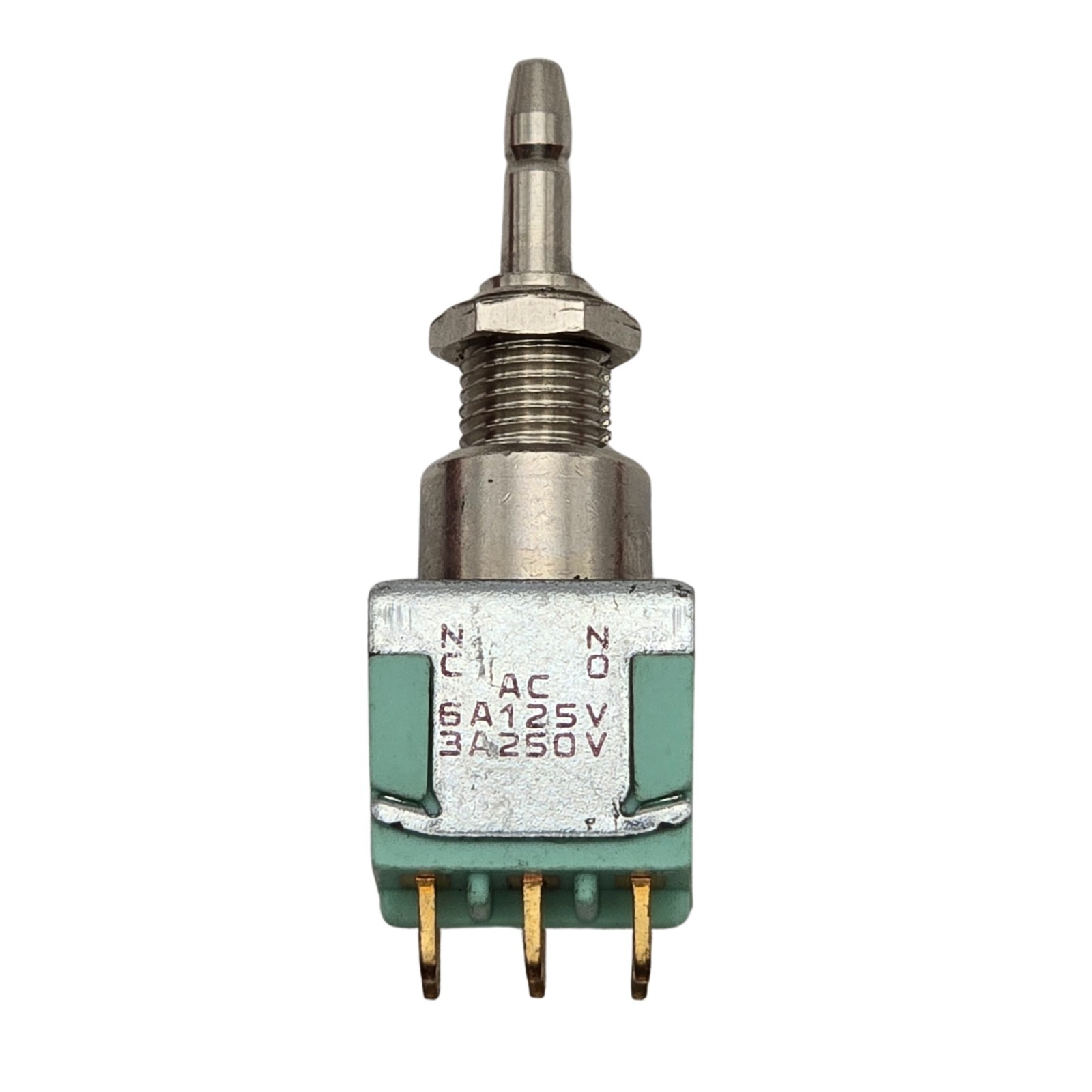 Alco MPA206R DPDT Momentary Pushbutton Switch 6A 125V Panel Mount