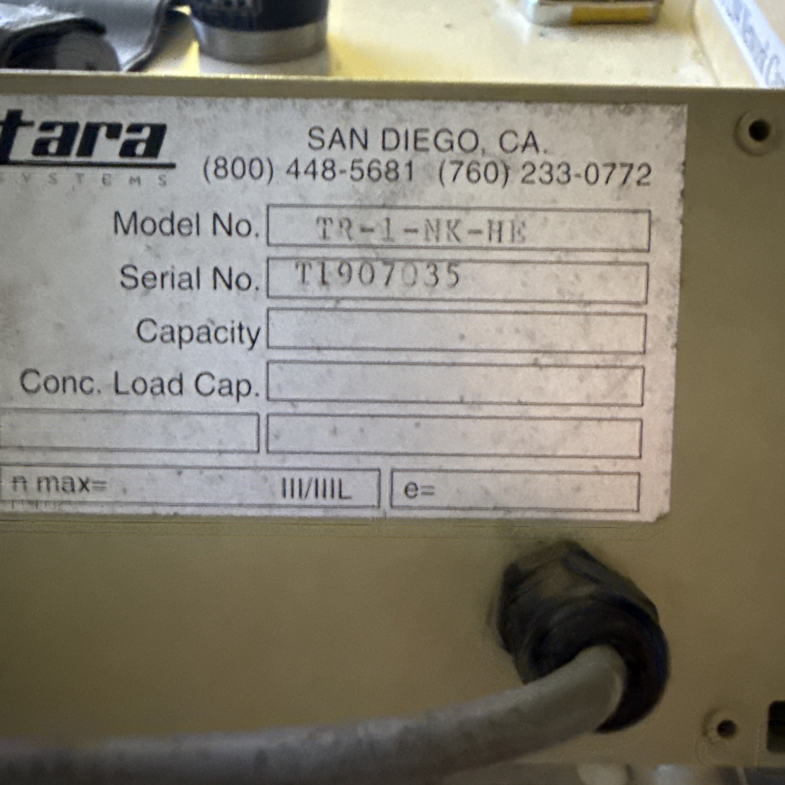 FRONT END LOADER SCALE-HYDRAULIC LOADER SCALE TESTED