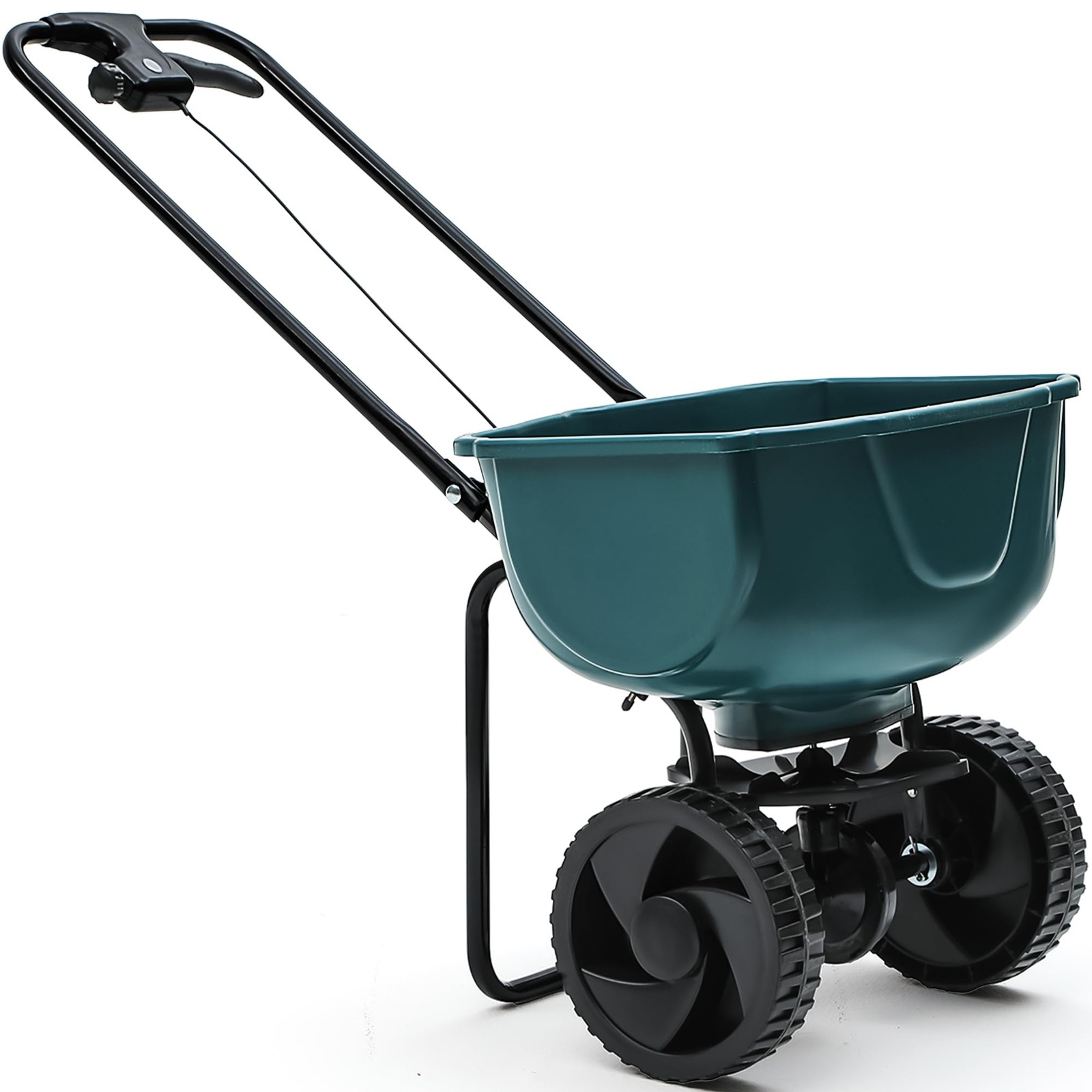 YITAMOTOR 60 lb Walk Behind Lawn and Garden Spreader for Seeds Black