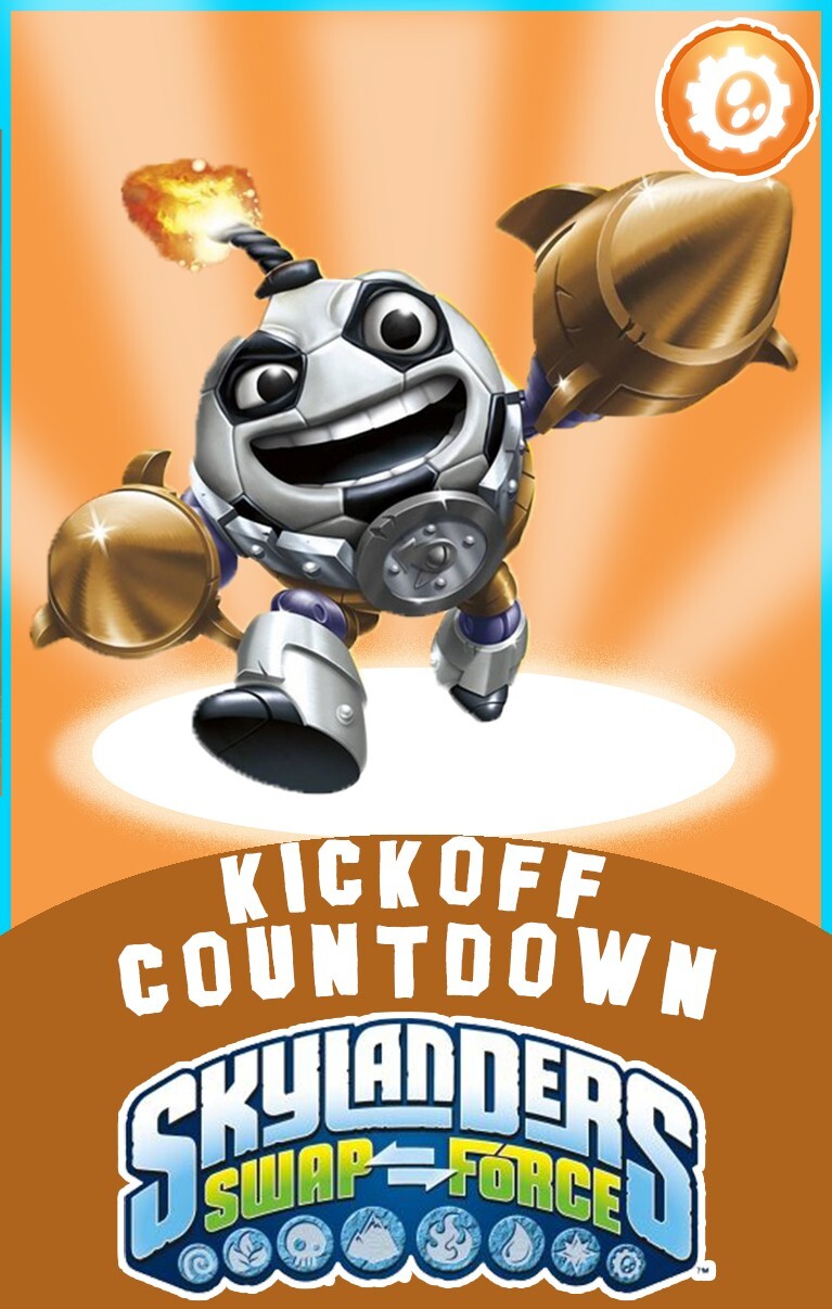 Skylanders Swap Force Kickoff Countdown Max 65,000 coins & Max Level NFC Card